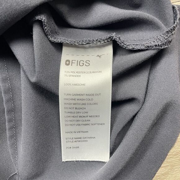 Figs Scrub Top Womens Large Gray Catarina Technical Collection - Picture 6 of 11